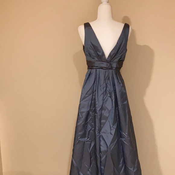 Blue Sleeveless Formal Gown by Vineyard Collection - Picture 4 of 6